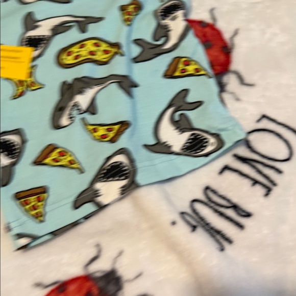 Hurley Shark and Pizza Print Baby Pajamas - Picture 5 of 7